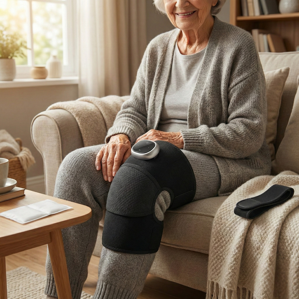 Vibraheat Knee Pads – Heat & Massage System for Chronic Knee Pain Relief